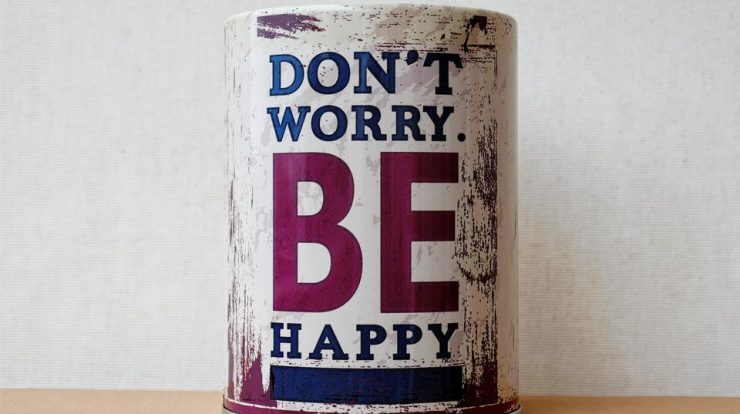 Don't worry be happy mug